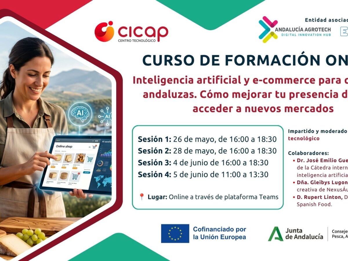 CICAP forma a queserías andaluzas en inteligencia artificial y comercio electrónico para impulsar la venta digital del queso